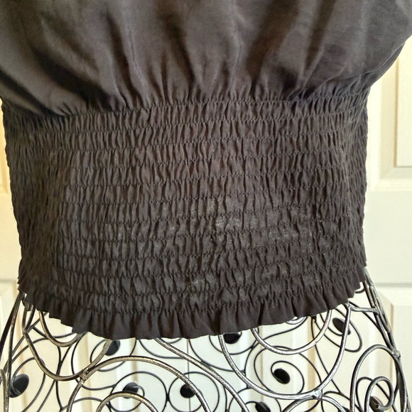 Madewell Black Button-Front short sleeve collard  Blouse. XS - Picture 7 of 7